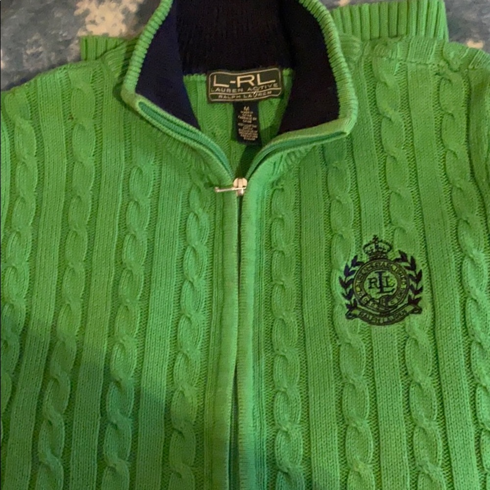 Ralph Lauren Zip up equestrian sweater